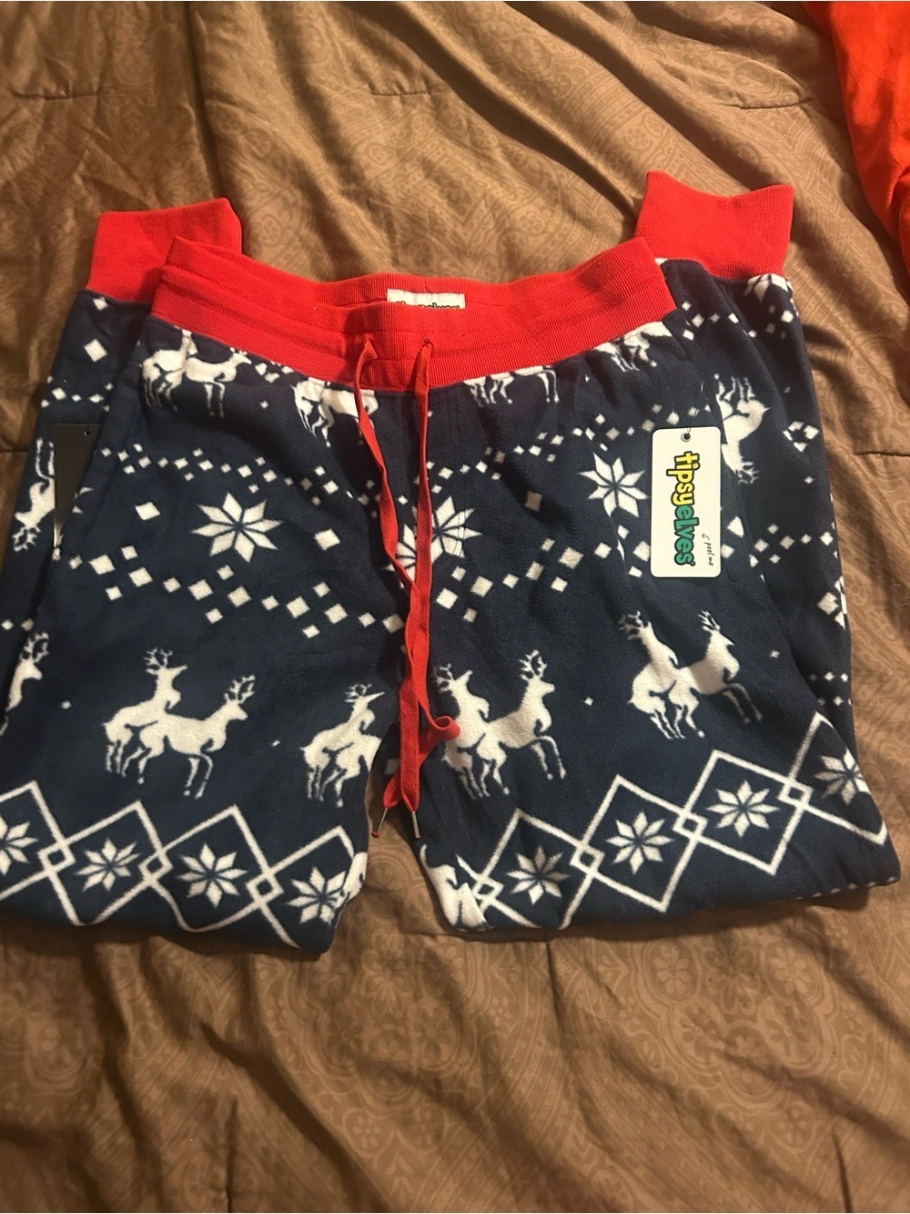 Tipsy Elves holiday pajamas bottom